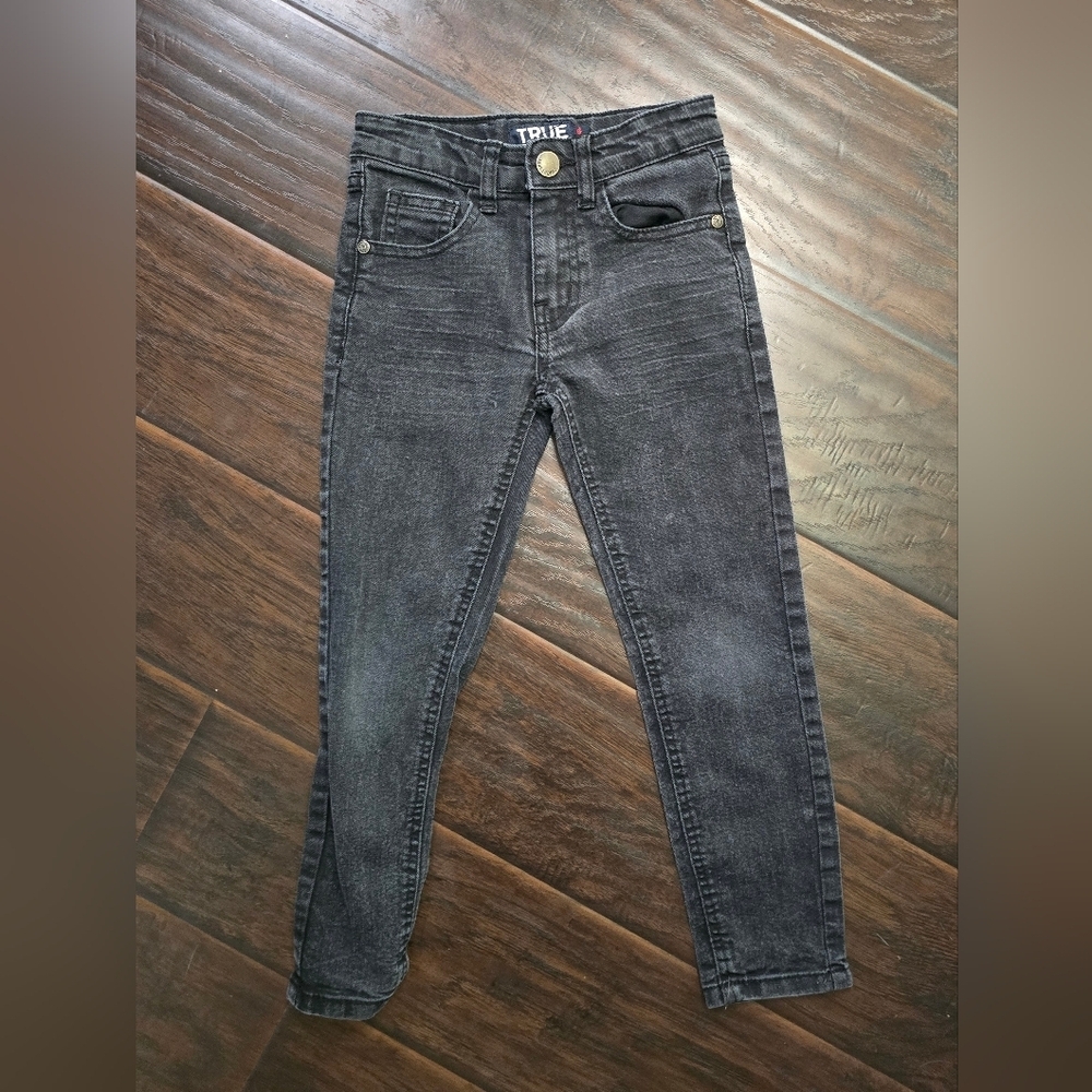 True Indigo Boys Black Skinny Jeans Size 6